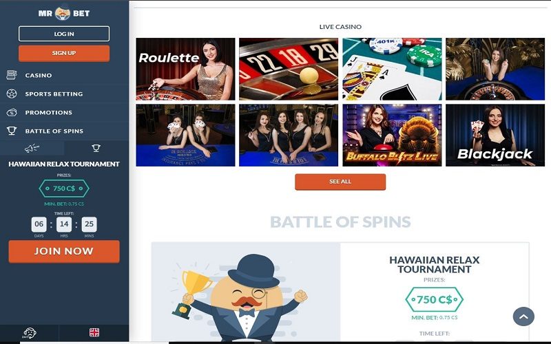 Vinnarum live casino