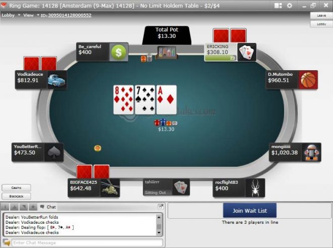 online casino 3 card poker