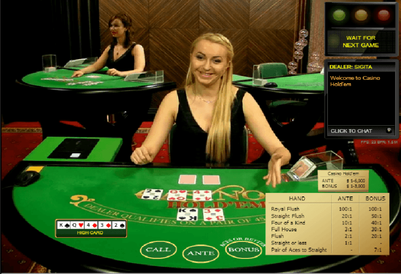 online casino table games