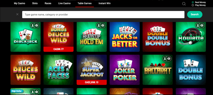 casino games online play