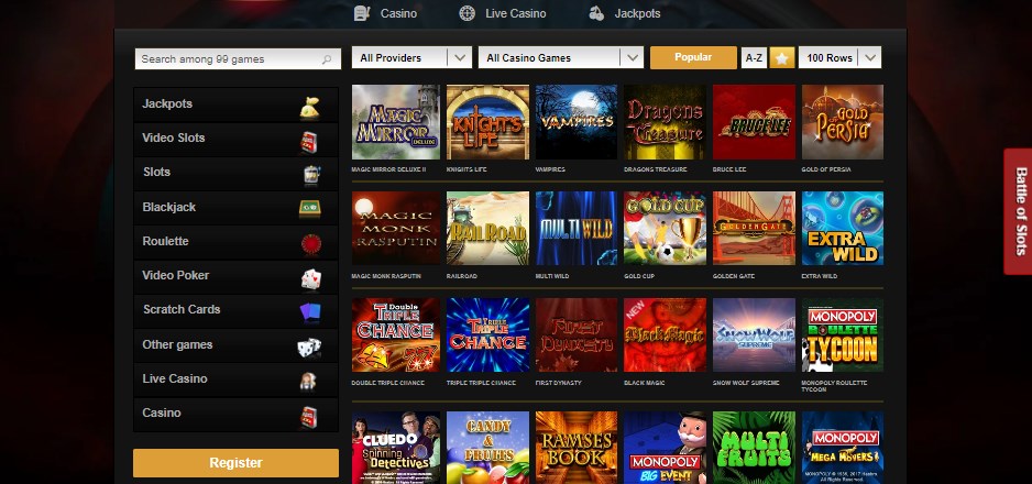 casino slot games online 888